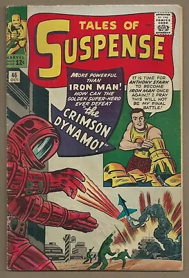 Buy 🔥tales Of Suspense #46*marvel, 1963*1st App. Of Crimson Dynamo*stan Lee*vg+* • 221.63£