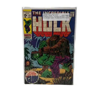 Buy The Incredible Hulk Issue 121 November 1969 The Glob Very Good • 31.97£
