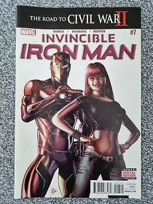 Buy Invincible Iron Man #7 - First Cameo Appearance Of Riri Williams, 2016, Marvel • 27.99£