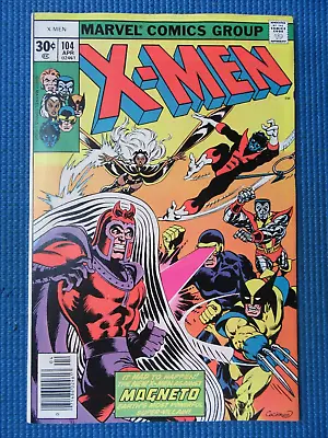 Buy Uncanny X-Men #104, VF/NM 9.0, Magneto; X-Men #1 Homage Cover • 134.83£