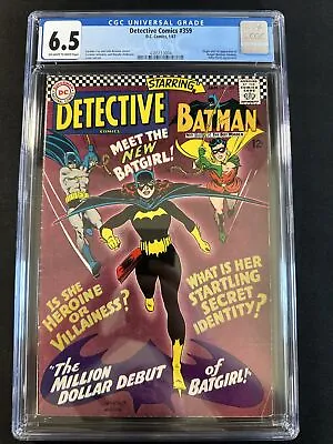 Buy Batman Detective Comics #359 CGC 6.5 OW/White 1st Print 1st App Of Batgirl 1967 • 948.72£