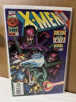 Buy X-Men 55 🔥1996 ONSLAUGHT Phase 1🔥Twilight Of The Heroes🔥Marvel Comics🔥NM- • 3.96£