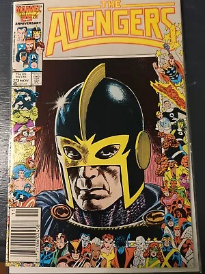 Buy AVENGERS #273 BLACK KNIGHT 25th ANNIVERSARY COVER MARVEL 1986 VF NEWSSTAND • 13.79£