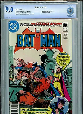 Buy Batman #332 CBCS 9.0* VF/NM Check 1981 DC Comics Catwoman Solo Story Amricons B3 • 150.21£