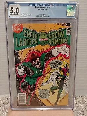 Buy Green Lantern #102 CGC 5.0  DC Comics  1978   Green Arrow And Black Canary 🇺🇸 • 35.49£