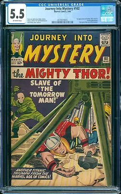 Buy Journey Into Mystery #102 (Marvel, 1964) CGC 5.5 • 233.23£