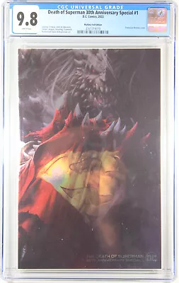Buy Death Of Superman 30th Anniversary #1 (mattina 1:25 Foil Variant) Cgc 9.8 Nm/m • 191.80£