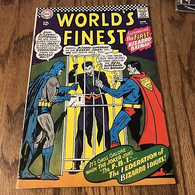 Buy World’s Finest Comics #156 (DC 1966) Key - 1st Bizarro Batman VG- • 20.09£