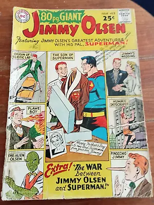 Buy 80 Page Giant Jimmy Olsen 1964 (VG-) Silver Age Giant Size Rare Issue • 5£