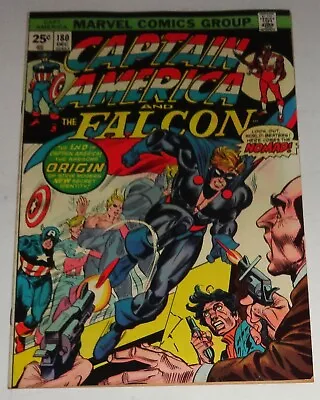 Buy Captain America & Falcon #180 Firt Nomad 8.0-9.0 1974 • 23.24£