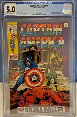 Buy Captain America #119 CGC 5.0 Joe Sinnott 3rd App. Of Falcon🔑 Make OffeR! 🔥  • 51.97£