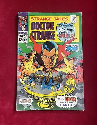 Buy Marvel Strange Tales #156 May 1967 Doctor Strange Nick Fury Agent Of Shield! • 19£