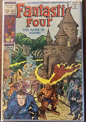 Buy Fantastic Four #84 Marvel 1969 Dr.doom Cover - Jack Kirby Silver-age G/vg • 36.11£