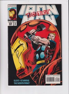Buy Iron Man (1968) # 304 (7.0-FVF) (694890) Cameo Hulkbuster Armor, Thunderstrik... • 25.20£