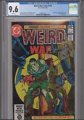 Buy Weird War Tales #102 CGC 9.2 1981 DC Comics Hitler Cover • 119.11£