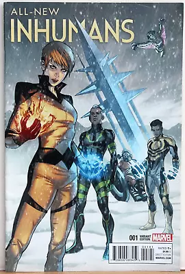 Buy ALL NEW INHUMANS 1 A Nm 2016  Stefano Caselli 1 In 25 VARIANT COVER Marvel Comic • 6.99£