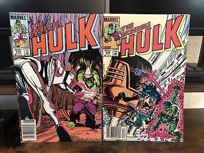 Buy The Incredible Hulk #290 , 296 Lot Of 2 Marvel Comics 1983 • 7.93£