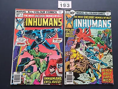 Buy INHUMANS # 5-6 1976 MARVEL COMICS X 2 • 9.99£