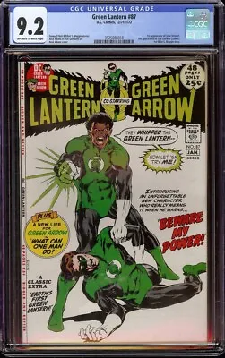 Buy Green Lantern  # 87 CGC 9.2 OW/W (DC, 1971) 1st Appearance John Stewart • 987.87£