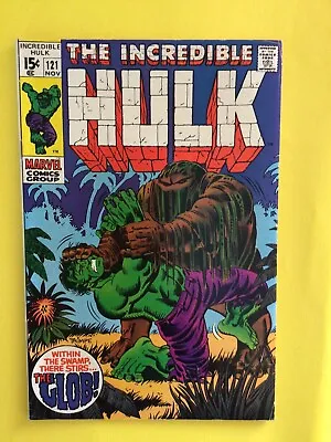 Buy Hulk #121 1st Appearance Of The Glob Man-Thing Prototype Marvel 1969 • 36.18£