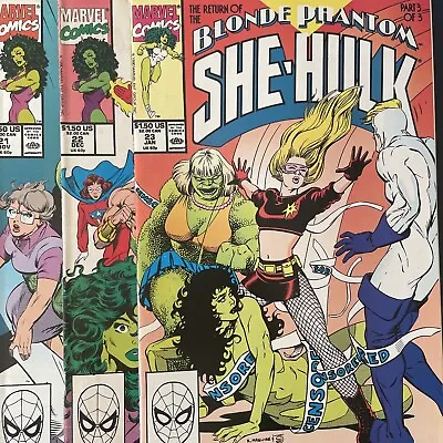 Buy Sensational She-Hulk #21 22 & 23 (Marvel) Lot Of 3 Comics Blonde Phantom Saga • 27.65£