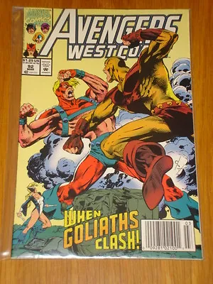 Buy West Coast Avengers #92 Vol 1 Marvel Comic Scarce March 1993 • 3.99£