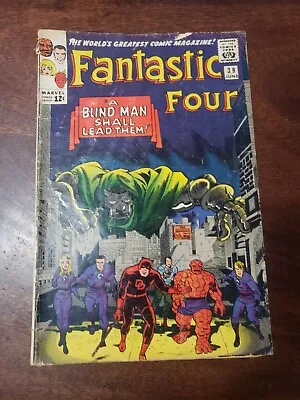 Buy Fantastic Four #39 (1965) - Kirby, Lee - Daredevil, Doctor Doom - Lower Grade • 46.65£