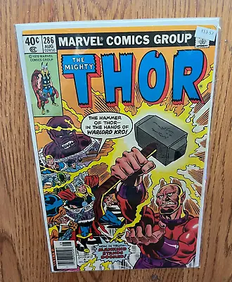 Buy The Mighty Thor 286 Marvel Comics Group 7.5 Newsstand - E53-57 • 8£