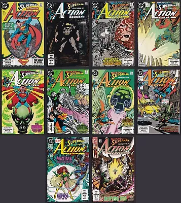 Buy Action Comics #643-652 - Iconic George Perez Superman Issues! (1989) 1st Maxima! • 39.72£