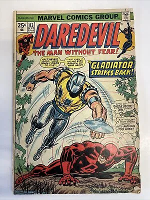 Buy Daredevil #113 Marvel Comics 1974  First Cameo Appearance Deathstalker • 7.09£
