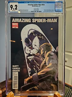 Buy Amazing Spider-Man #654 Stefano Caselli 2nd Printing Variant 9.2 CGC Marvel 2011 • 199.88£