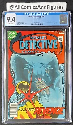 Buy Detective Comics #474 CGC 9.4 WHITE PAGES! First New Deadshot! • 134.56£