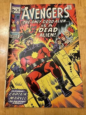 Buy Avengers #89 Sal Buscema Cover Key 1st Print Scarlet Witch Vision Captain Marvel • 15.20£