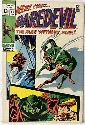 Buy Daredevil #49 Marvel Comics 1969 Gene Colan George Klein Cover Art VG-FN • 10.39£