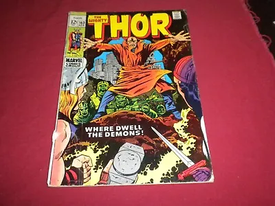 Buy BX6 Thor #163 Marvel 1969 Comic 1.8 Silver Age 2ND HIM! SEE STORE! • 4£
