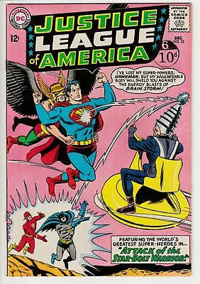 Buy Justice League Of America #32 • 1964 Vintage DC 12¢ • 1st Appearance Brain Storm • 4.20£