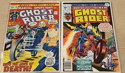 Buy Ghost Rider #25 1977 Vf+ &  Marvel Spotlight #10 1973 Vg Comics Set Of 2 • 32.13£