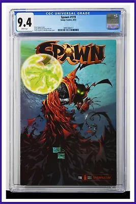 Buy Spawn #119 CGC Graded 9.4 Image August 2002 White Pages Comic Book. • 282.02£