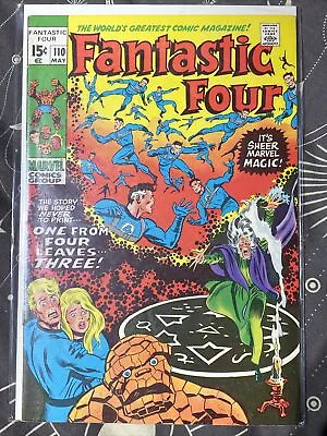 Buy FANTASTIC FOUR #110, PENCE VARIANT, VG, Marvel Comics (1971) • 10£