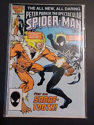 Buy Spectacular Spider-Man #116 1st App. Foreigner - Sabretooth - Pics!  • 12.67£