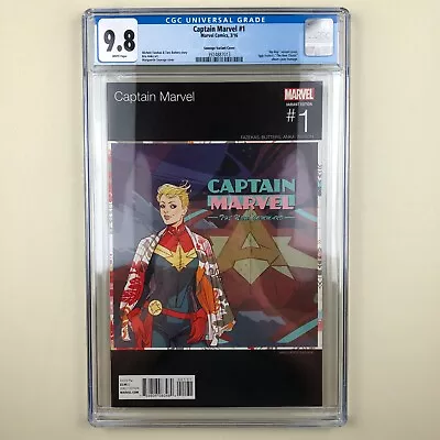 Buy Captain Marvel #1 (2016) CGC 9.8, Hip Hop Variant Edition, 1 Of 33 Highest Grade • 59.96£