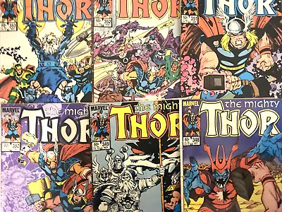 Buy Thor. 1st Series # 348-353.  (6 Issue Lot).  Oct.-mar. 1984/85. Low-mid Grade • 18.99£