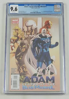 Buy Adam: Legend Of The Blue Marvel #1 CGC 9.6 - 1ST APPEARANCE - White Pages- MCU ? • 551.85£
