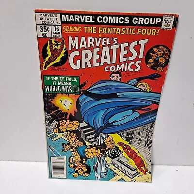 Buy Marvel's Greatest Comics Fantastic Four #76 Marvel Comics VG+/FN- • 1.58£