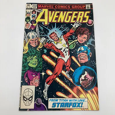 Buy Avengers 232 Key 1st App Of Eros As Starfox Marvel Comics 1983 • 15£