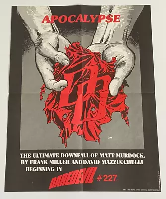 Buy FRANK MILLER Daredevil #227 Promo Poster Marvel Comics 1985 Apocalypse NEVERHUNG • 46.49£