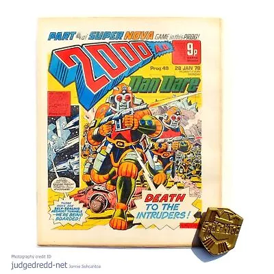 Buy 2000AD Prog 49 Star Wars Item Judge Dredd Comic Bag And Board 28 1 1978 UK # • 27.50£