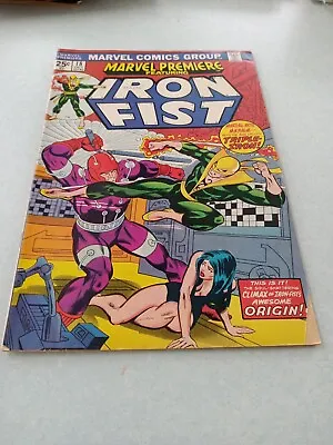 Buy 1974 Marvel Premiere Iron Fist #18 - Origin Of Iron Fist • 14.04£
