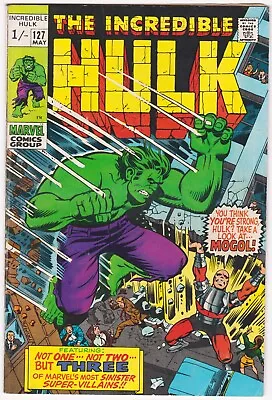 Buy Incredible Hulk 127 From 1970 Bronze Age Marvel Comic 1st Appearance Of Mogul • 9.50£
