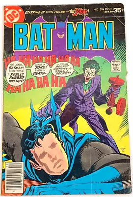 Buy Batman #294 (1977)  / Vg- / Joker Appearance Dc Comics • 19.66£